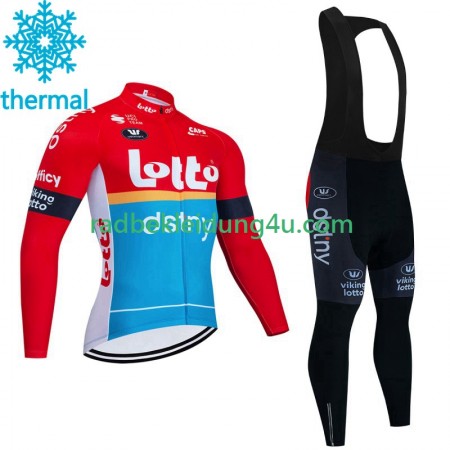 Set Langarmtrikot + Trägerhose Lange Winter Thermal Fleece Lotto Dstny 2023